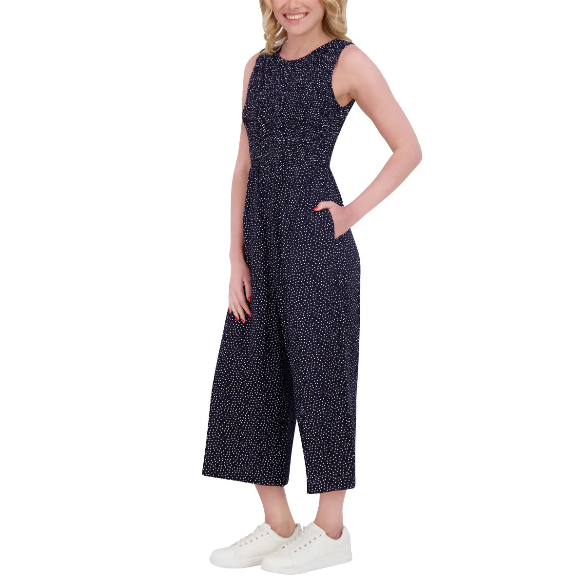 ANDREW MARC - Combinaison à Jambe Large pour Femme-WOMEN'S-WIDE-LEG-JUMPSUIT-COSTCO-1876509-BLEU-BLUE-2