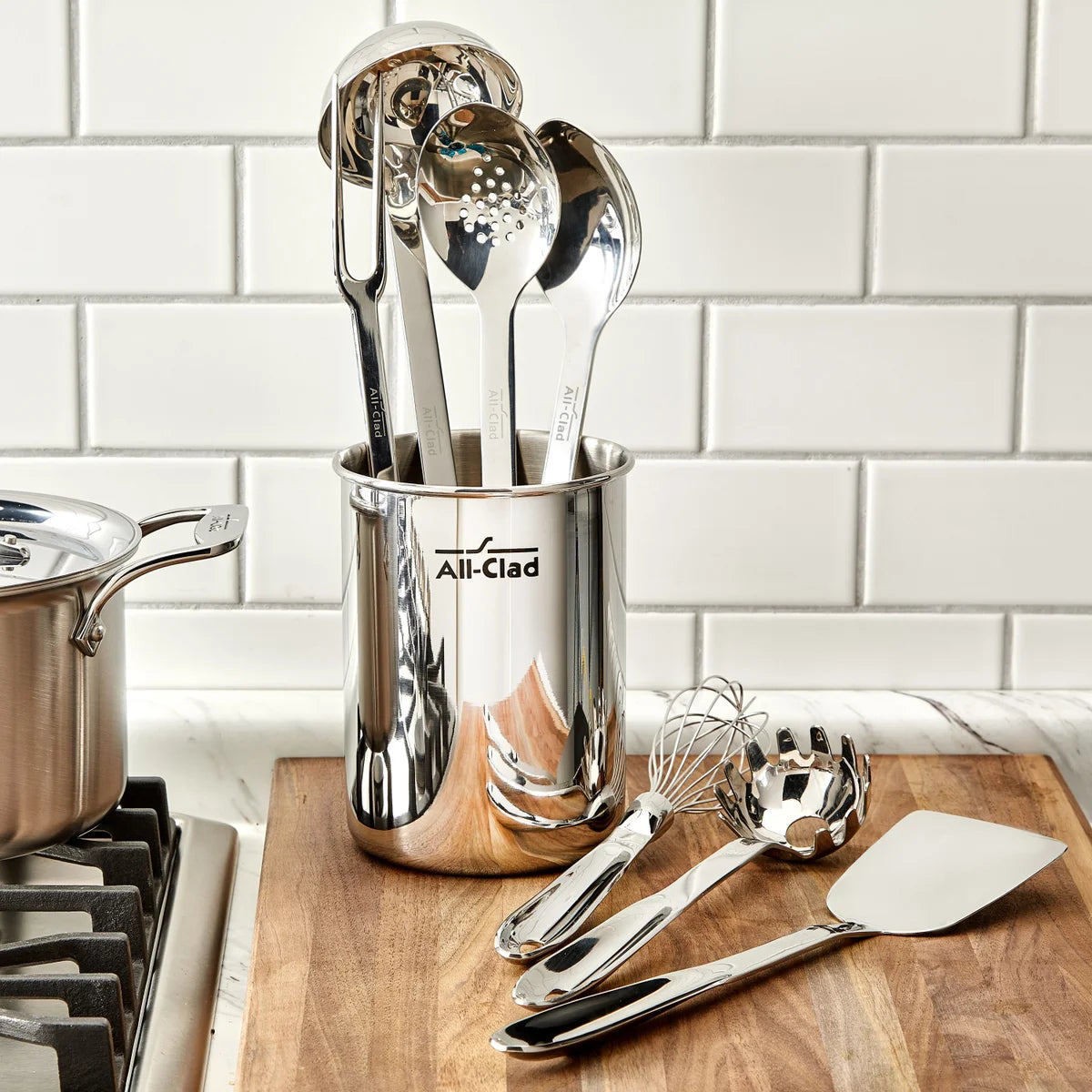 ALL CLAD - Ensemble de 8 Ustensiles de Cuisine en Acier Inoxydable-stool-kitchen-stainless-costco-1512840-3