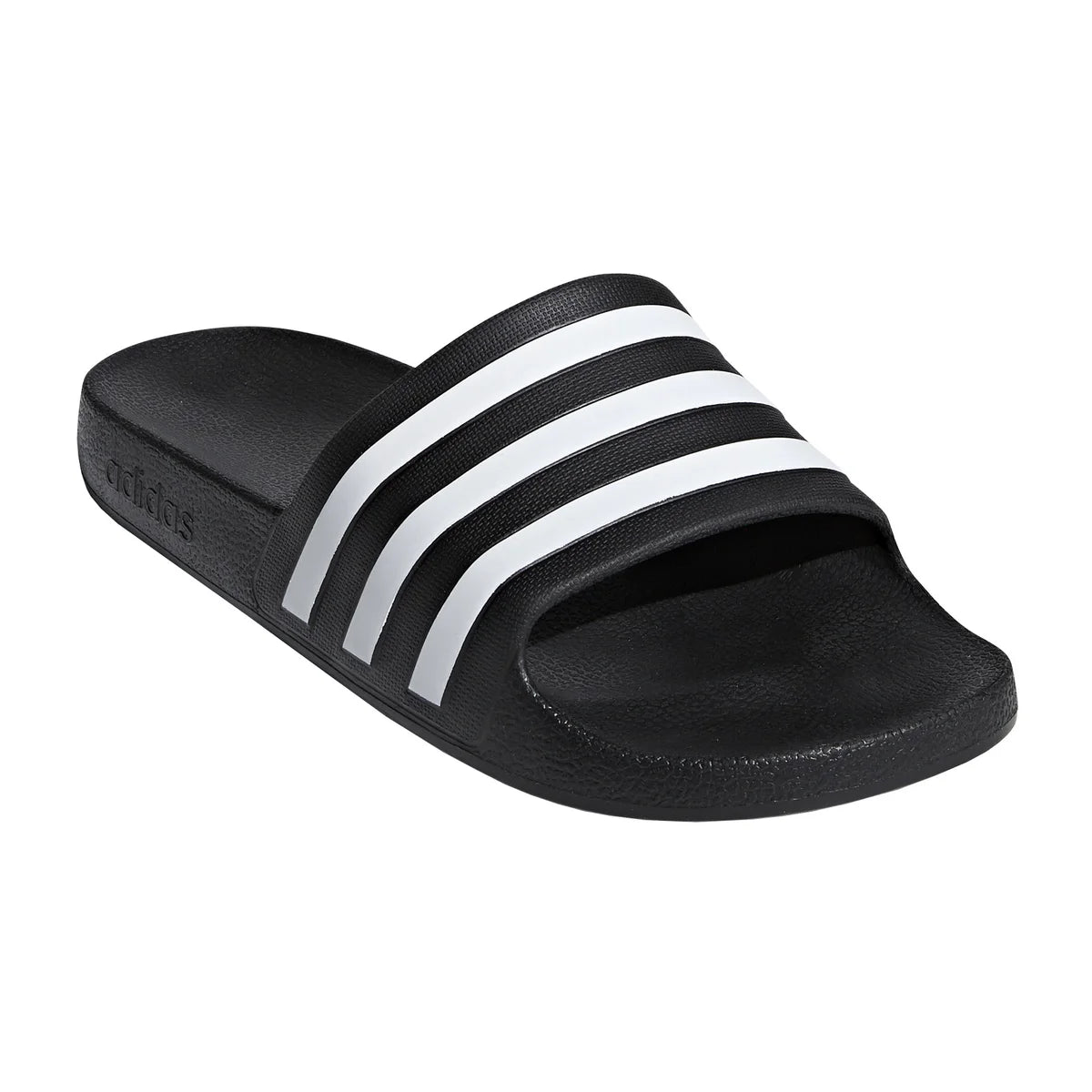 adidas-sandales-pour-homme-dilette-aqua-men's-slide-costco-6731008-f35543-noir-black-white-blanc-stripes-lignes