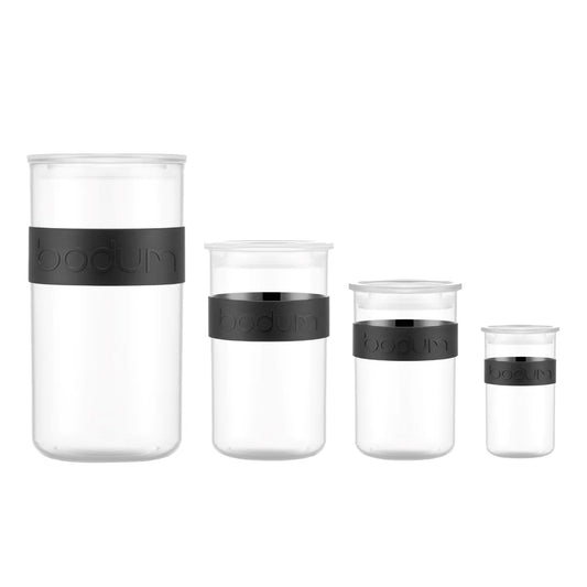 BODUM - Ensemble de 12 Bocaux de Conservation Transparents et Durables Presso