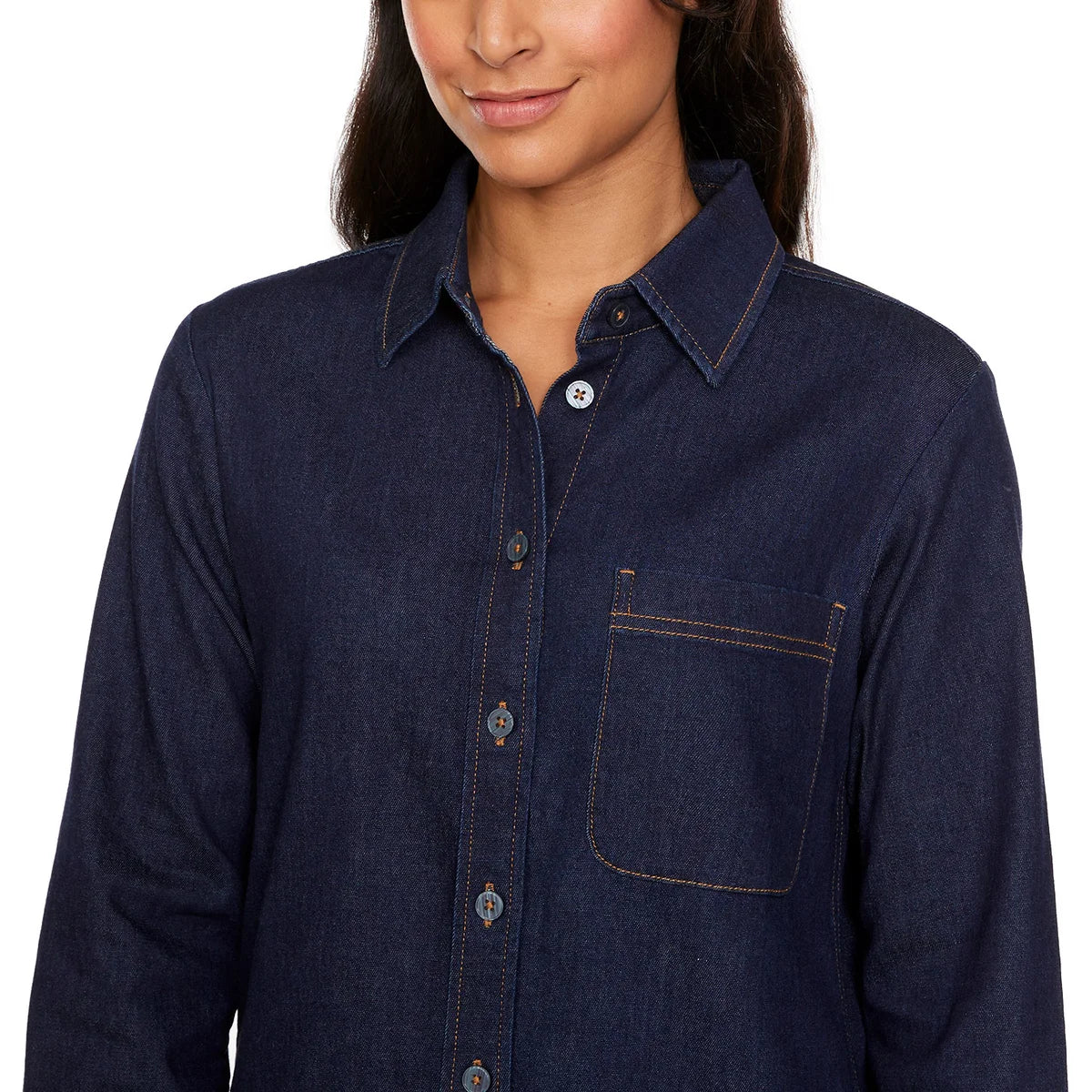 BUFFALO - Chemisier en Denim Extensible pour Femme-WOMEN'S-STRETCH-DENIM-SHIRT-COSTCO-1851740-4
