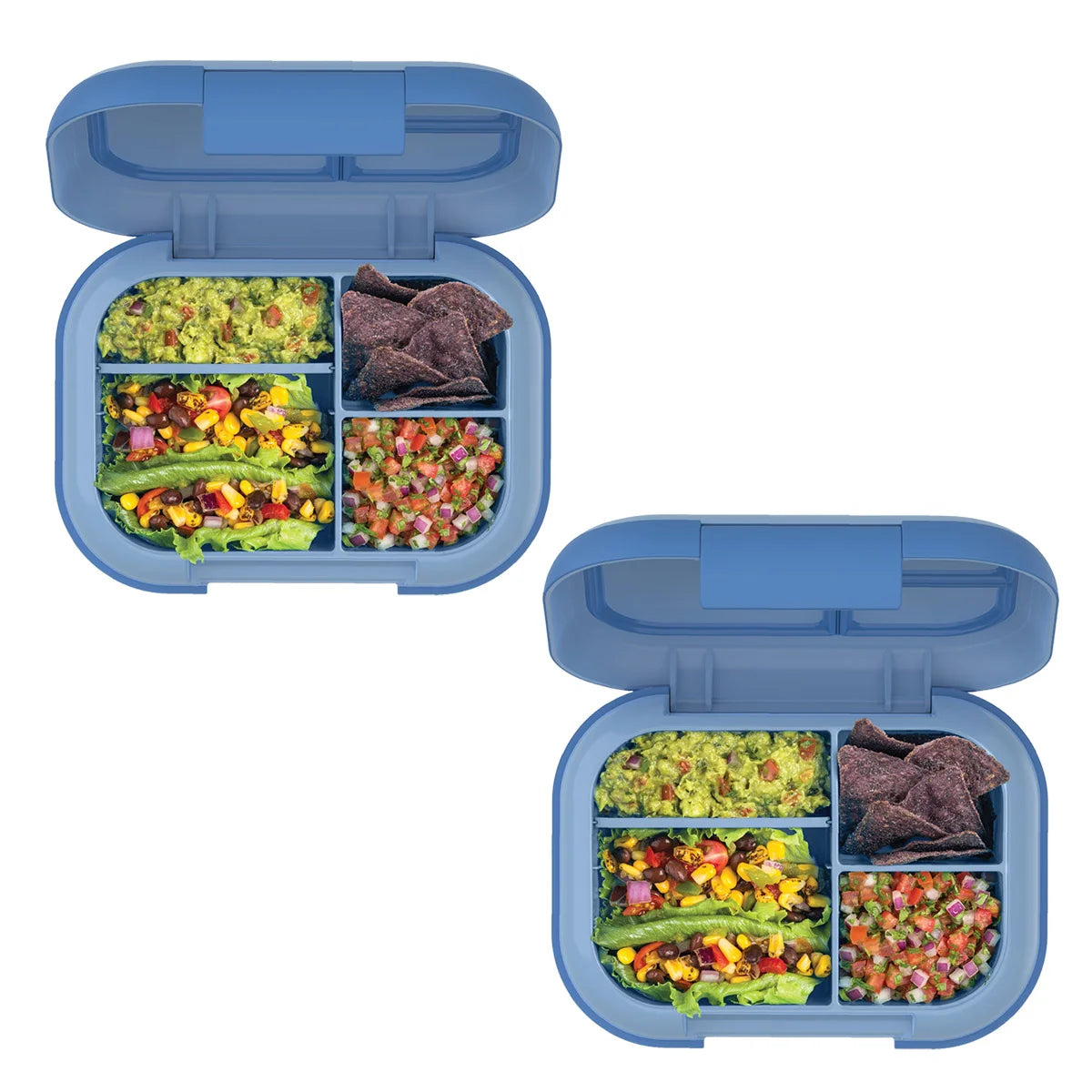 BENTGO - Ensemble de 2 Boites à Lunch Étanches Chill XL-leak-proof-lunch-box-set-pack-costco-1962134-bleu-blue