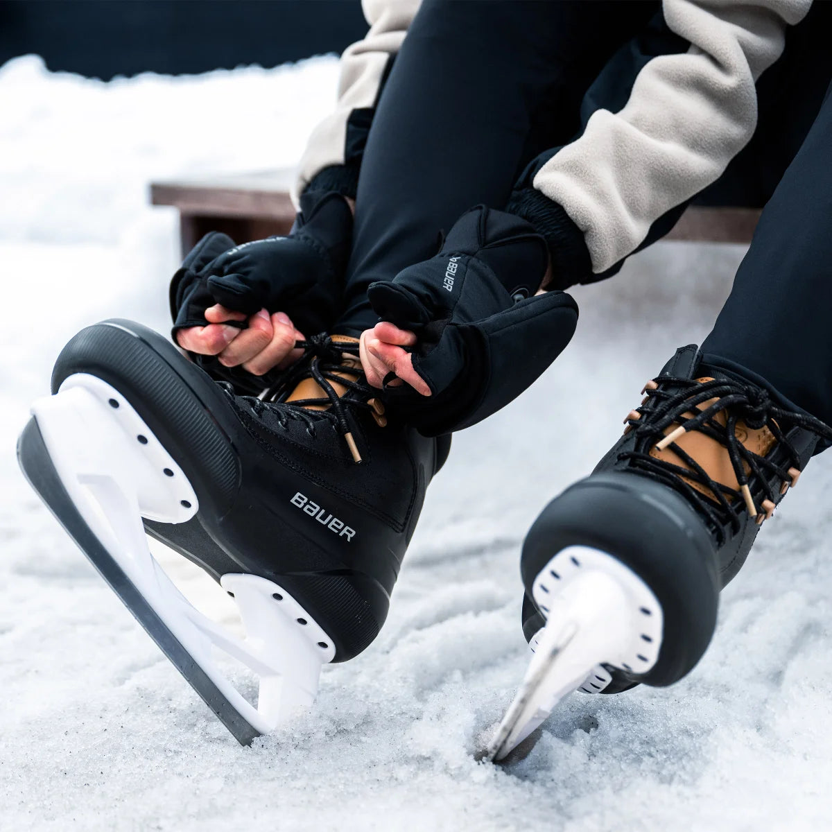 BAUER - Patins Colorado pour Adulte-Unisexe-Adults-Unisex-Rec-Ice-Skate-Noir-Black-1980292