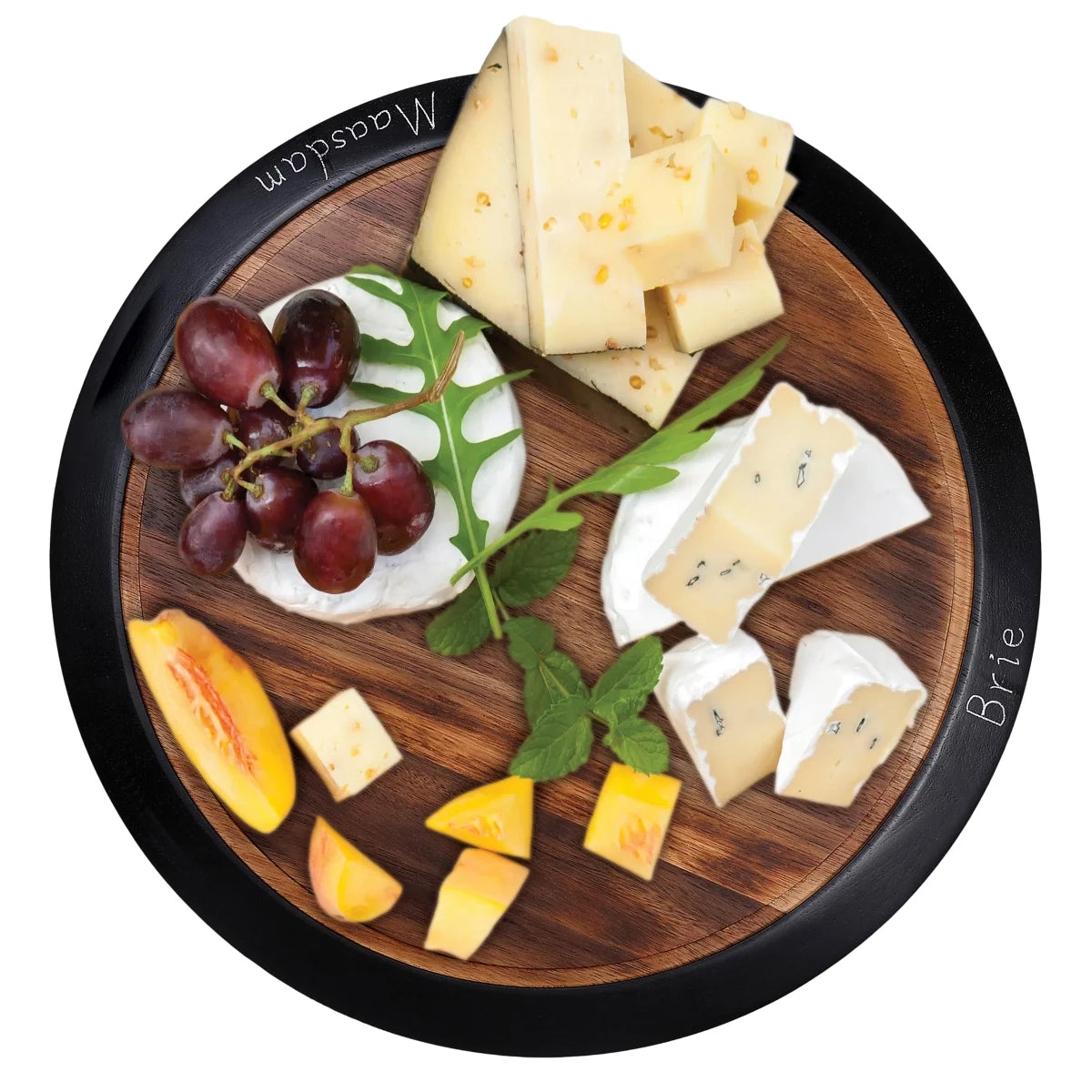 birdrock-home-plateau-tournant-avec-bord-de-tableau-à-craie-lazy-susan-with-chalkboard-edge-costco-1759380-2