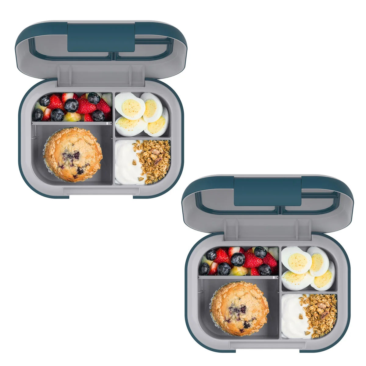 BENTGO - Ensemble de 2 Boites à Lunch Étanches Chill XL-leak-proof-lunch-box-set-pack-costco-1962134-gris-grey