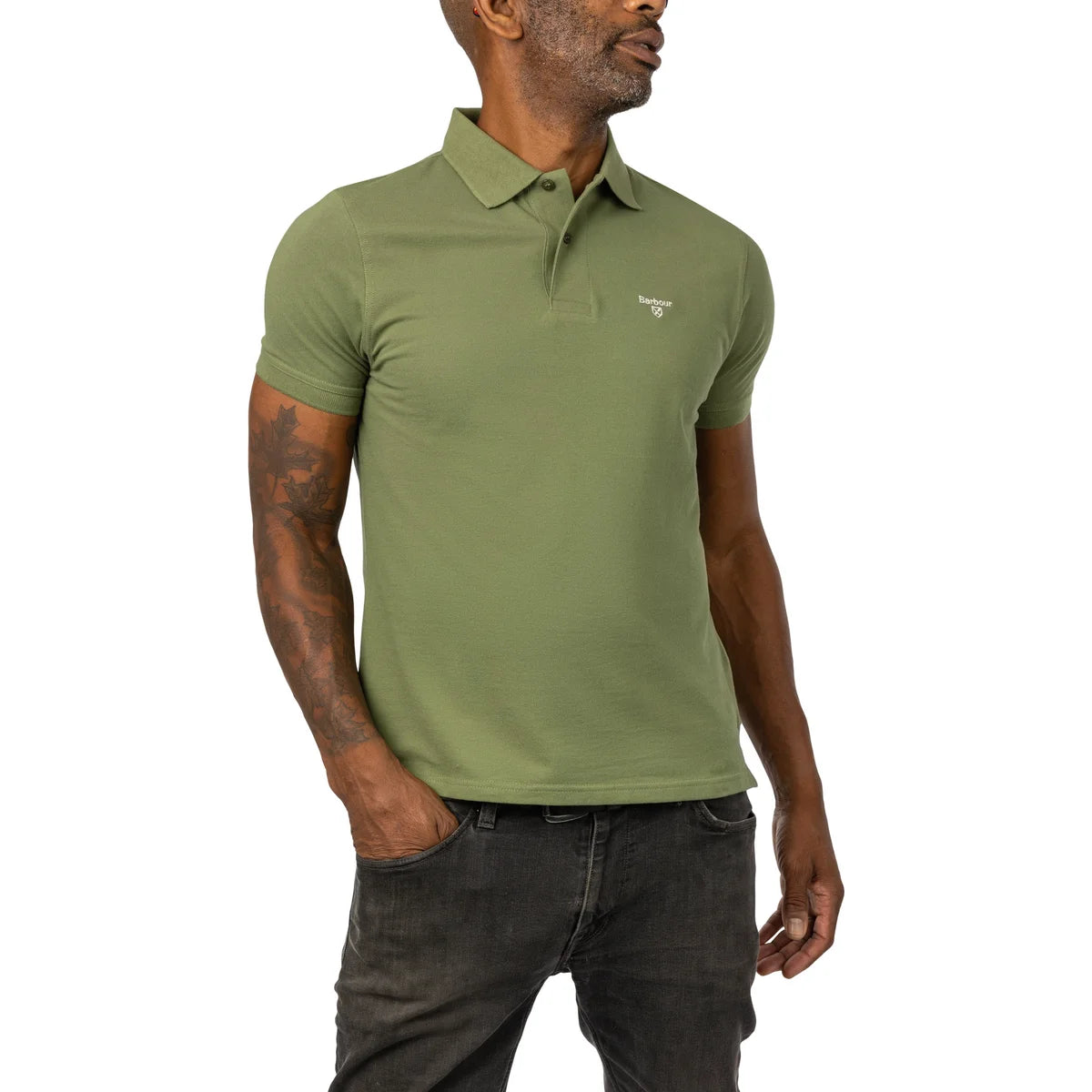 barbour-polo-pour-homme-men's-shirt-1855881-green-vert-4