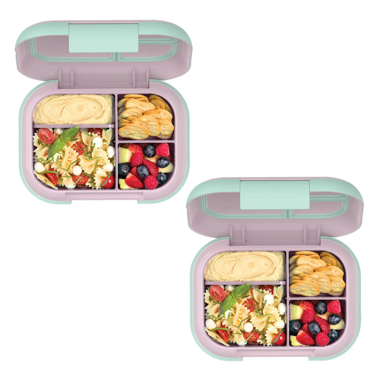 BENTGO - Ensemble de 2 Boites à Lunch Étanches Chill XL-leak-proof-lunch-box-set-pack-costco-1962134-menthe-mint
