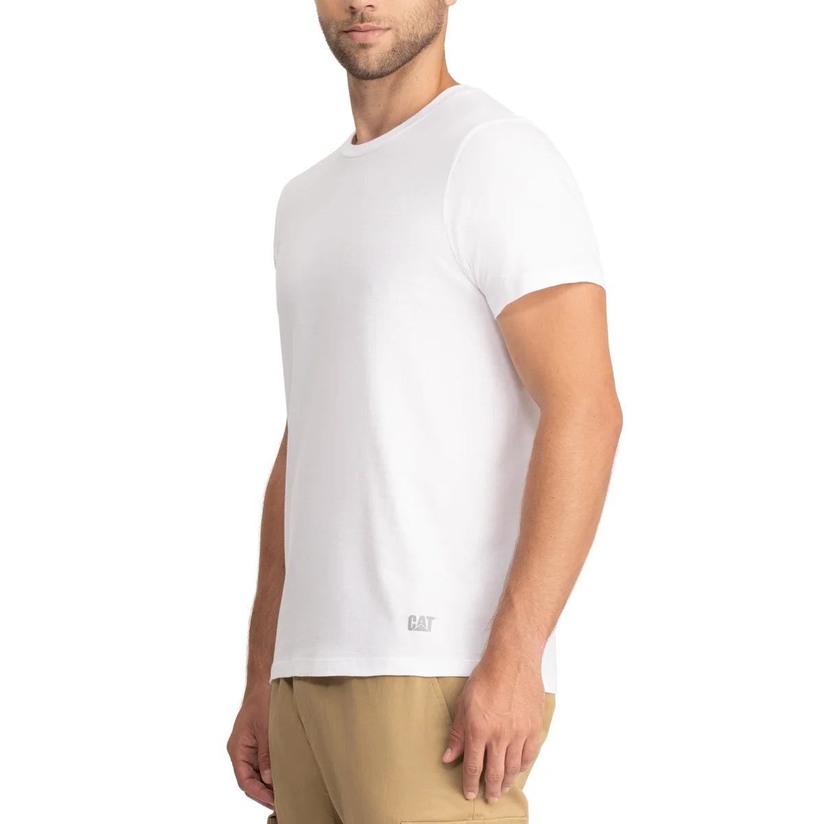 CAT - Paquet de 4 T-Shirt Ras du Cou-pack-crew-shirts-men's-homme-costco-1699050-white-blanc-4