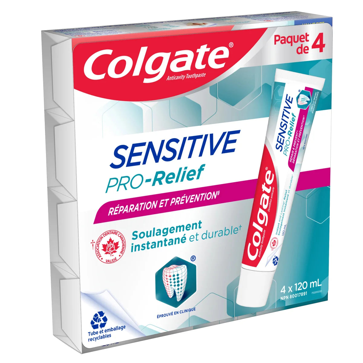 COLGATE - Paquet de 4 Dentifrices Sensitive Pro-Relief Réparation et Prévention-pack-toothpaste-repair-and-prevent-costco-1474938-2