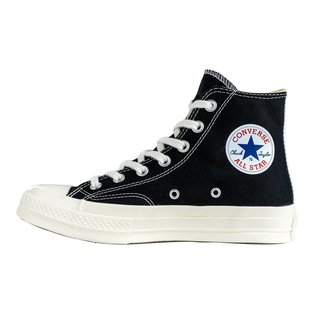 CONVERSE X COMMES DES GARÇONS PLAY - Chaussures Chuck 70 High Top Unisexes *Tel Quel*-sneakers-costco-1915190-noir-black-3