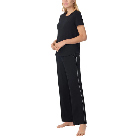 MIDNIGHT BY CAROLE HOCHMAN - Ensemble Pyjama 2 Pièces pour Femme-piece-pajama-set-costco-9776100-noir-black-2