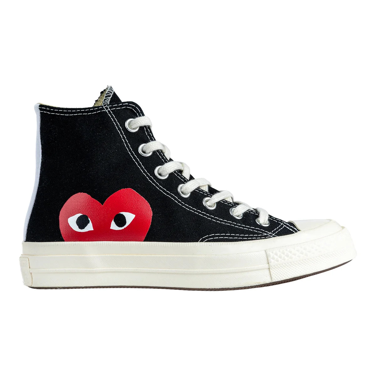 CONVERSE X COMMES DES GARÇONS PLAY - Chaussures Chuck 70 High Top Unisexes *Tel Quel*-sneakers-costco-1915190-noir-black-2