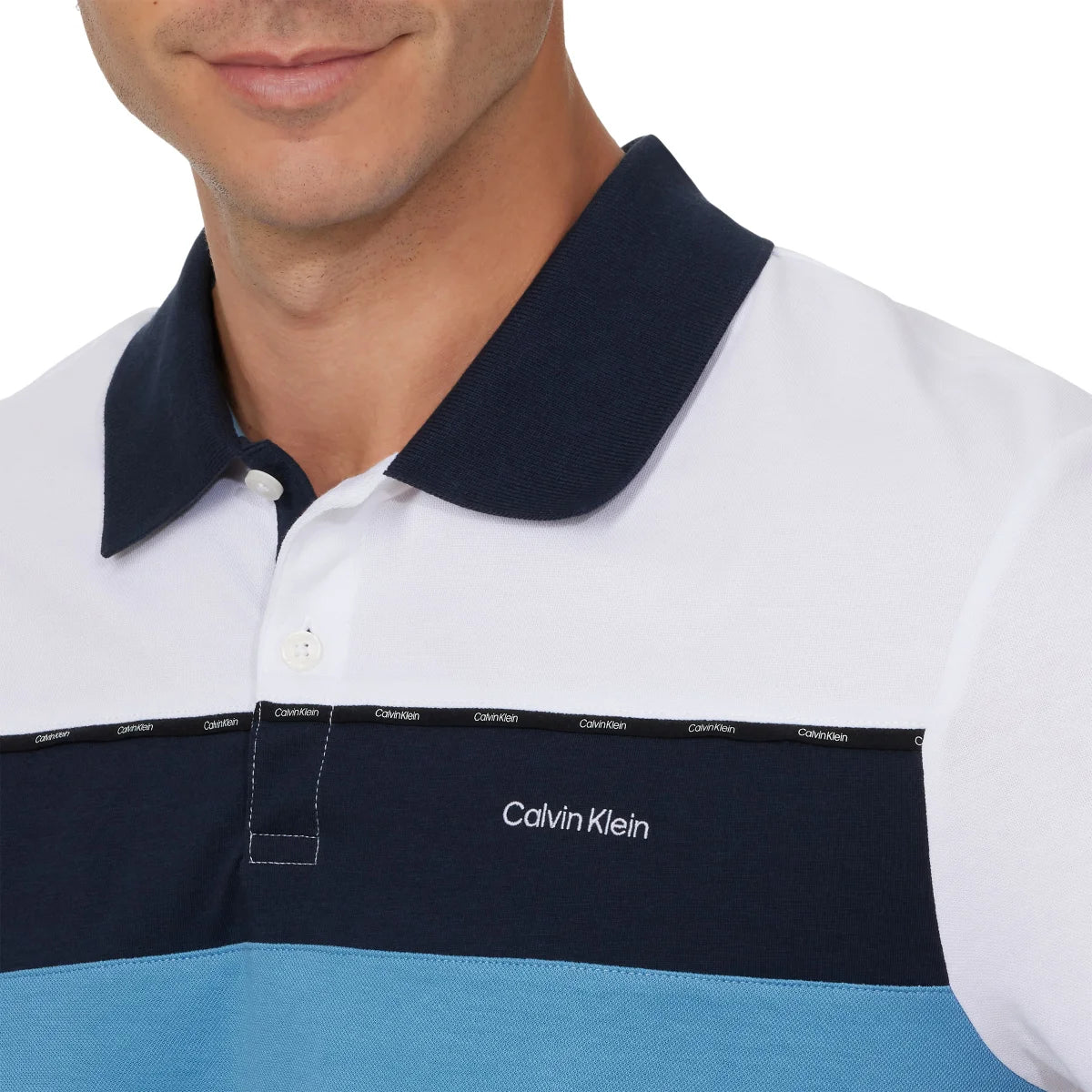 CALVIN KLEIN - Polo pour Homme-MEN'S-POLO-SHIRT-COSTCO-1894658-BLUE-BLEU-3