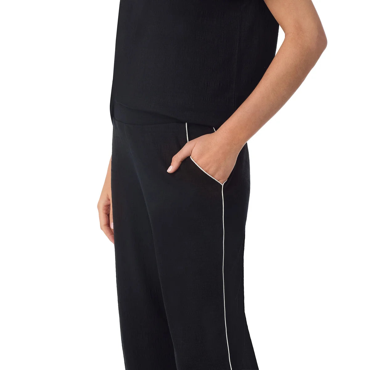 MIDNIGHT BY CAROLE HOCHMAN - Ensemble Pyjama 2 Pièces pour Femme-piece-pajama-set-costco-9776100-noir-black-6