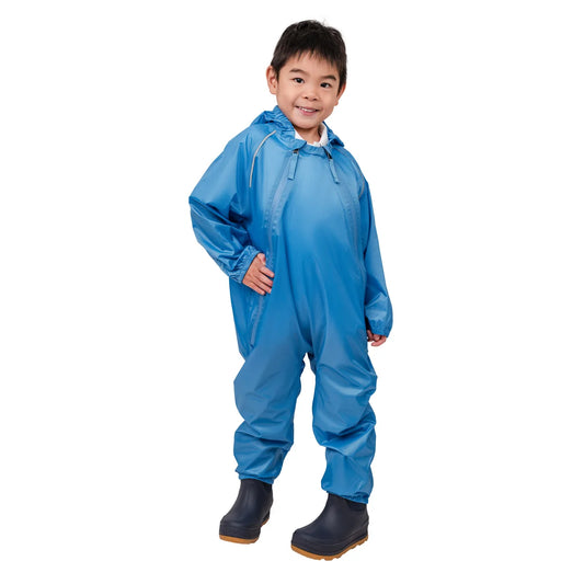 CLOUDVEIL - Combinaison Imperméable à Capuchon pour Enfant-kids'-waterproof-hooded-playsuit-costco-1111234-blue-bleu