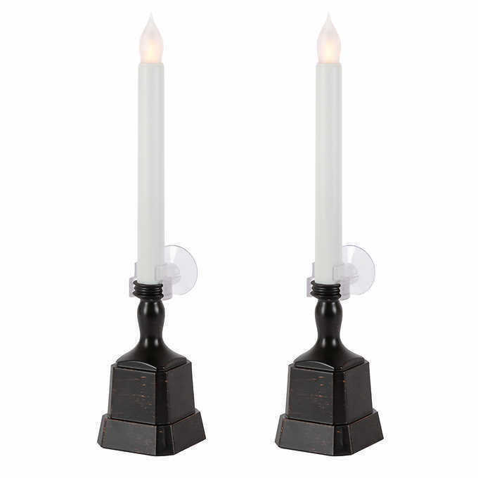 ILLUMAFLAME - Set of 2 LED Candlesticks