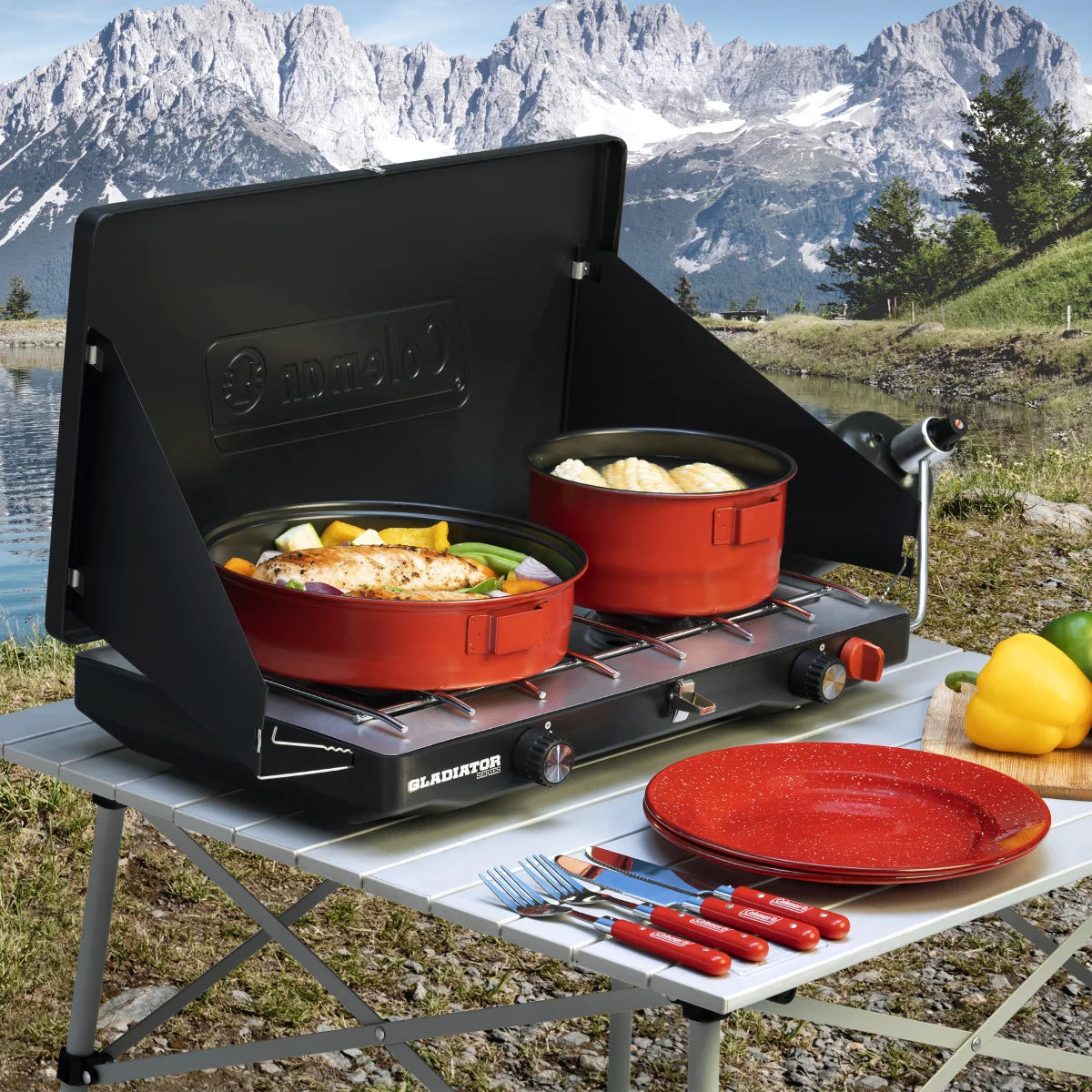 COLEMAN - Réchaud 2 Brûleurs 20,000 BTU Gladiator-stove-2-burners-costco-1878429-5