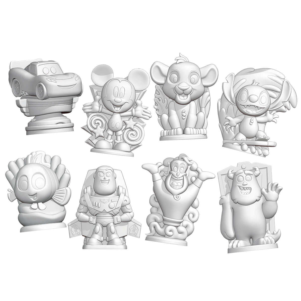 disney-ensemble-peinture-présentoir-100-ans-years-paint-display-2