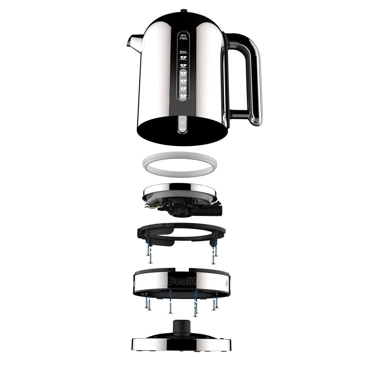 DUALIT - Bouilloire en Acier Inoxydable Poli de 1,7 L Classic-kettle-polished-stainless-steel-costco-1891756-3