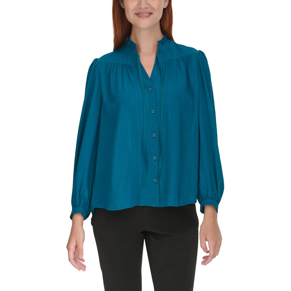 dkny-chemisier-pour-femme-women's-bouse-costco-3811001-blue-bleu-3