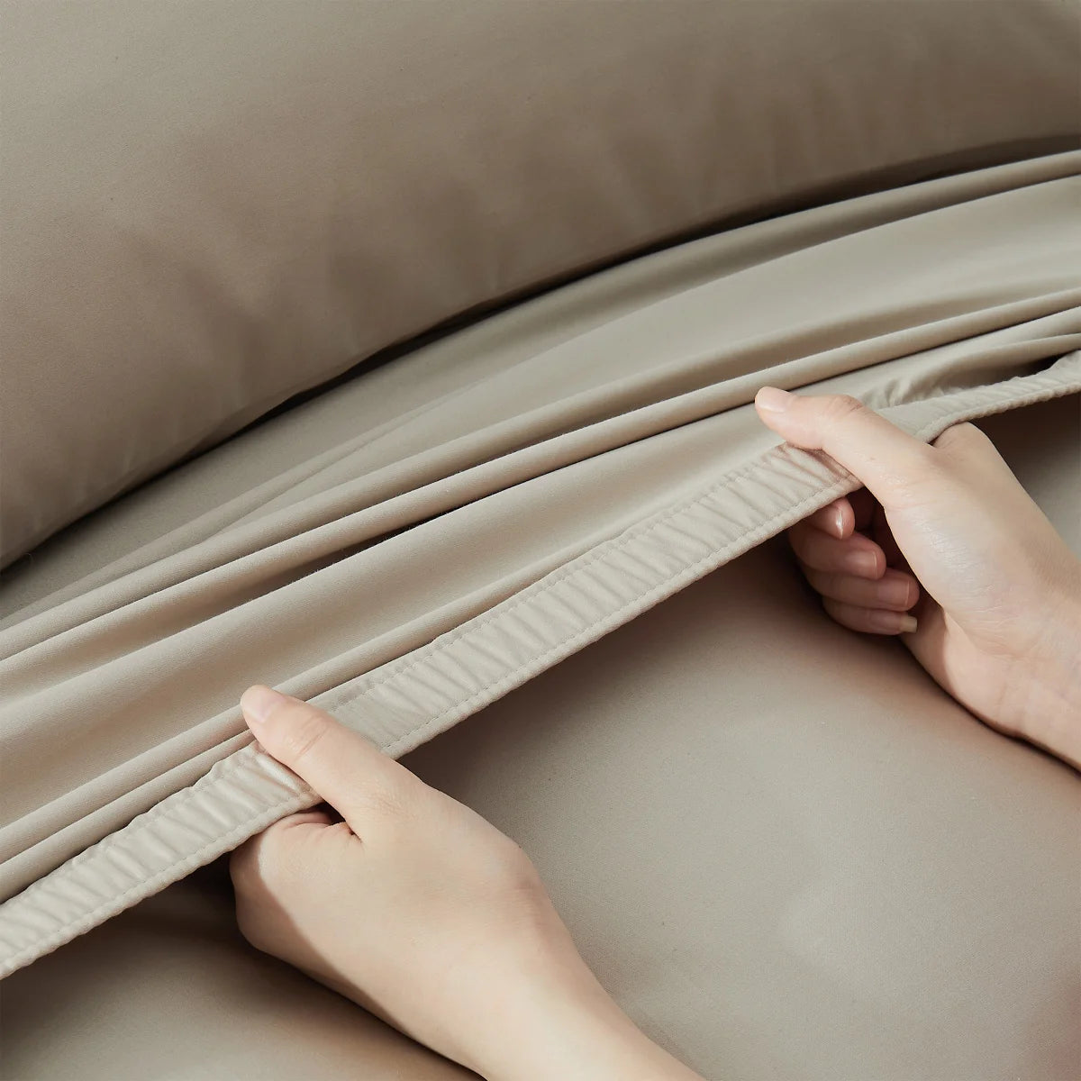 KIRKLAND SIGNATURE - Ensemble de Draps en Coton-6pcs-sheet-set-costco-4445552-beige-4