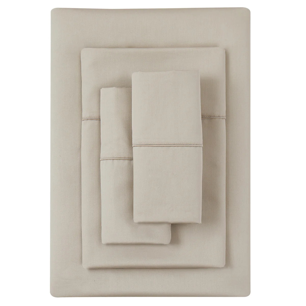 KIRKLAND SIGNATURE - Ensemble de Draps en Coton-6pcs-sheet-set-costco-4445552-beige-2