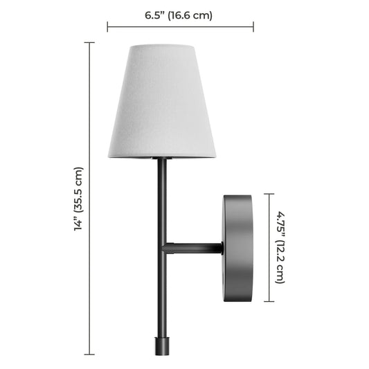 GLOBE - Paquet de 2 Appliqués Rechargeables-black-rechargeable-sconces-white-led-costco-1806224-3