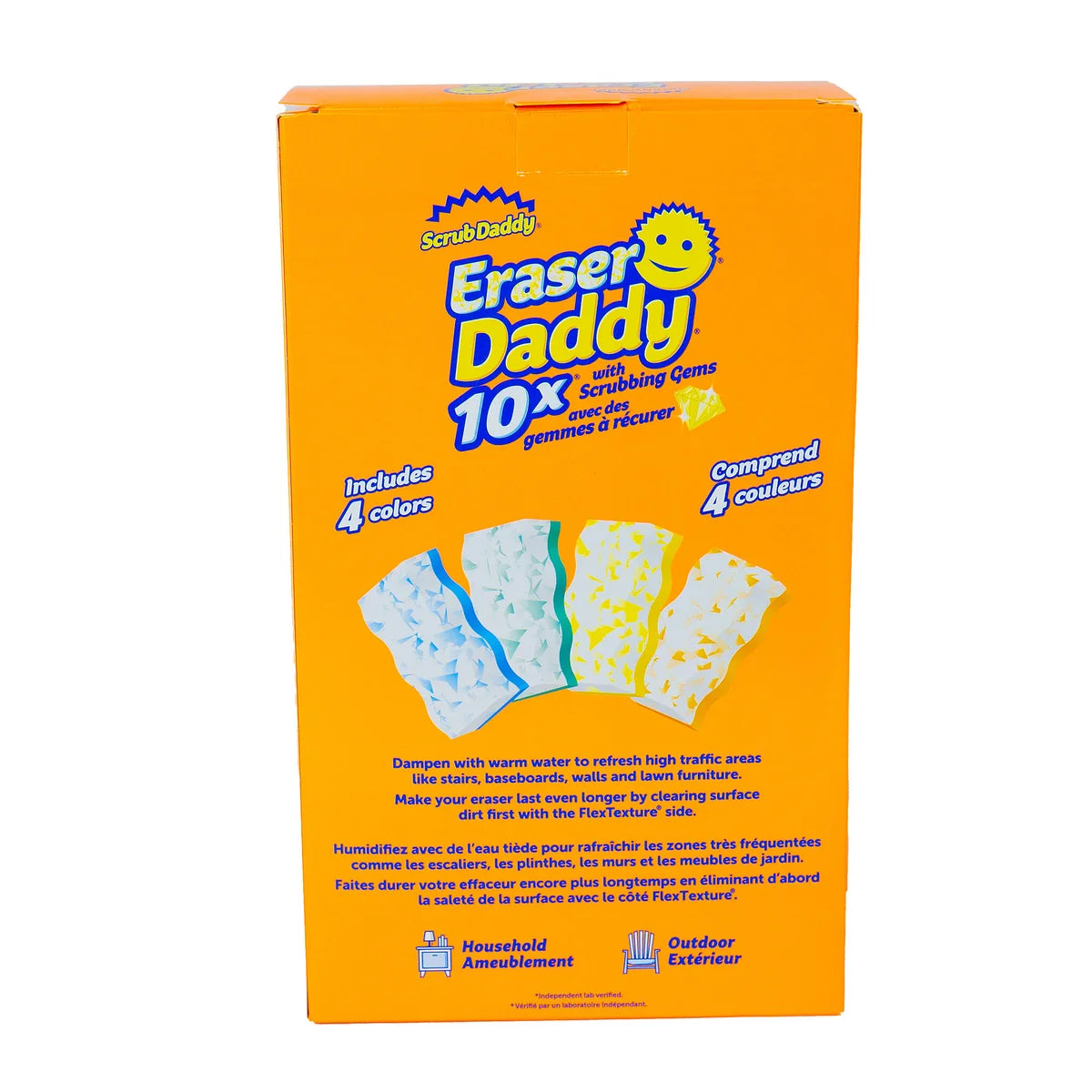 SCRUB DADDY - Paquet de 12 Effaceur + Éponge à Récurer Double Face 10x-eraser-daddy-dual-sided-eraser-crubber-pack-costco-1864452-4