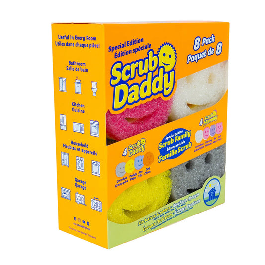 SCRUB DADDY - Paquet de 8 Tampons à Récurer Édition Spéciale Famille Scrub-pack-special-edition-family-costco-1865850-2