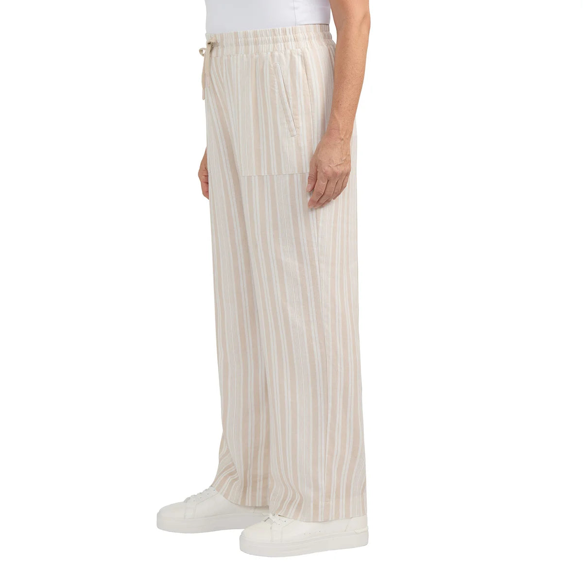 FRANK. BY FRANK AND OAK - Pantalon pour Femme-WOMEN'S-PANT-LINEN-LIN-BEIGE-2