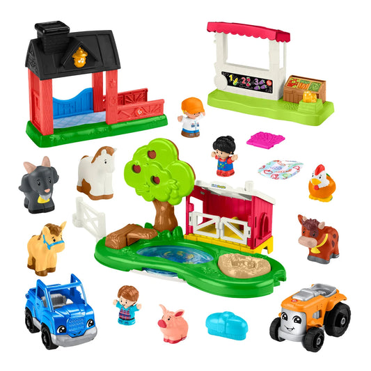 FISHER PRICE - Coffret-Cadeau de la Ferme au Marché Little People-farm-to-market-gift-set-kids-costco-1784865-2