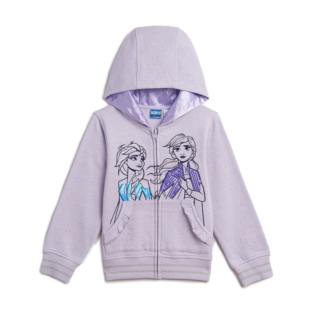 DISNEY FROZEN II Hooded Sweatshirt and Short Sleeve Sweater Set