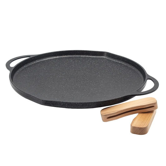 GLASSLOCK - Plaque de Cuisson à Poignées Amovibles-griddle-pan-with-removable-wooden-handles-en-bois-costco-2670474-2