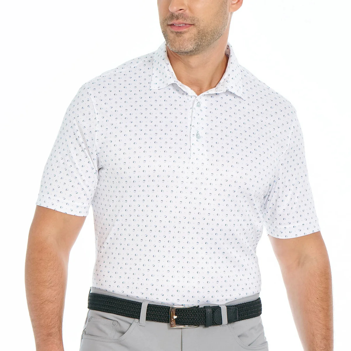 GREG NORMAN - Polo à Manches Courtes pour Homme-MEN'S-SHORT-SLEEVE-POLO-COSTCO-1864550-BLANC-WHITE