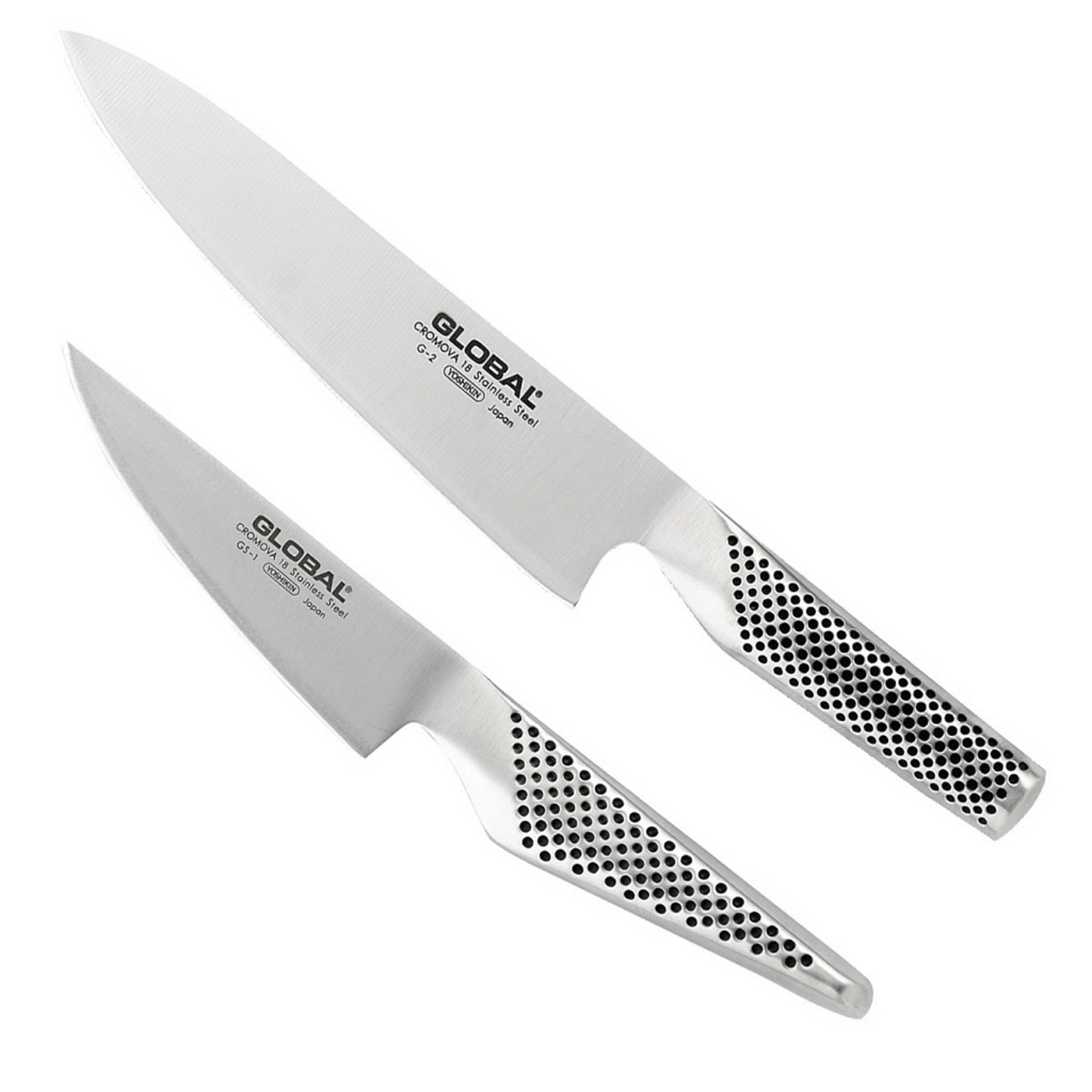 GLOBAL - Ensemble de 2 couteaux en Acier Inoxydable Cromova-knives-stainless-steel-costco-1832275-2