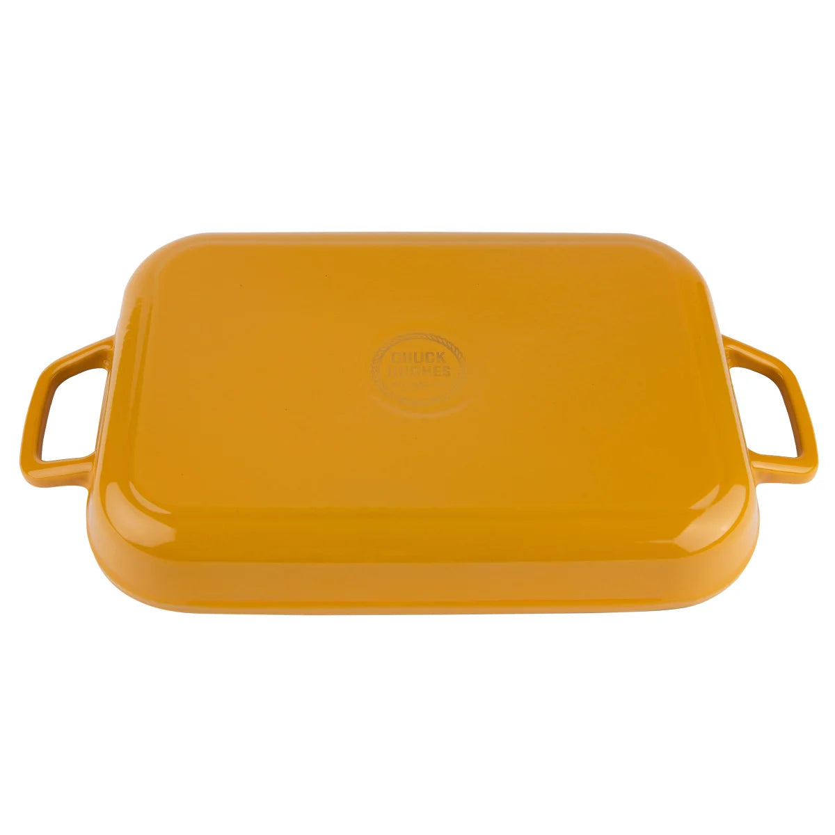 CHUCK HUGHES - Rôtissoire Peu Profond de 2,38 L en Fonte-shallow-roaster-cast-iron-costco-2007183-yellow-jaune-3