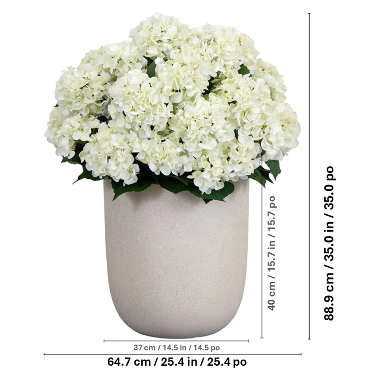 NEARLY NATURAL - Plante Hortensia Artificielle-real-touch-hydrangea-floor-plant-costco-1861821-2