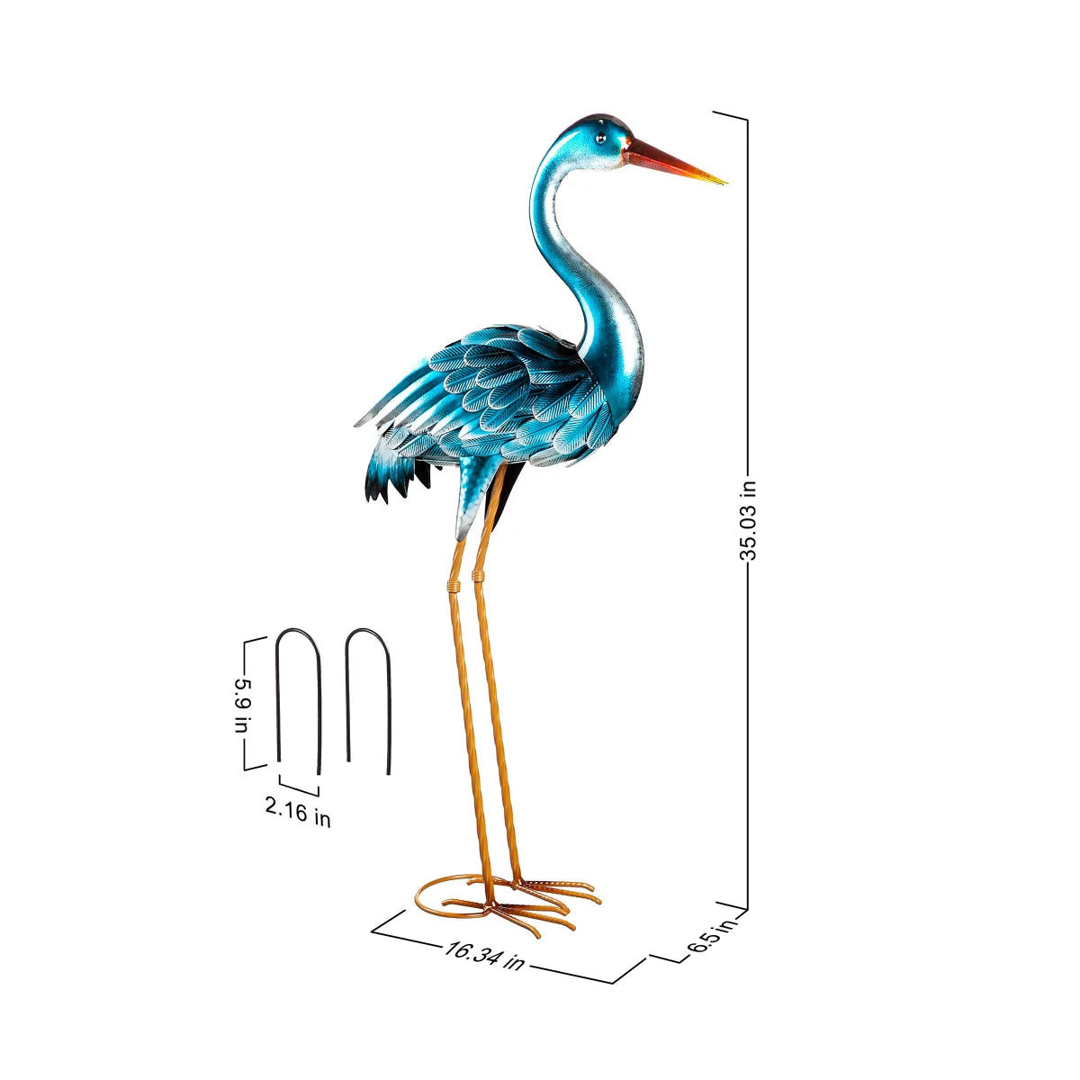 EVERGREEN - Paire de Hérons Bleus Grandeur Nature-life-size-blue-heron-pair-costco-1622838-5