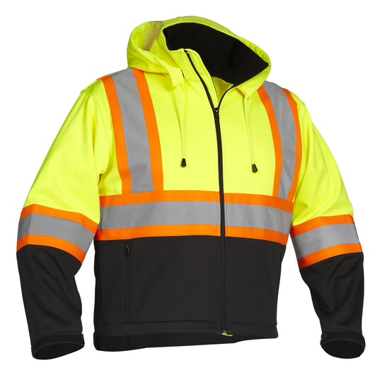 holmes-workwear-veste-sécurité-souple-haute-visibilité-hi-vis-softshell-jacket