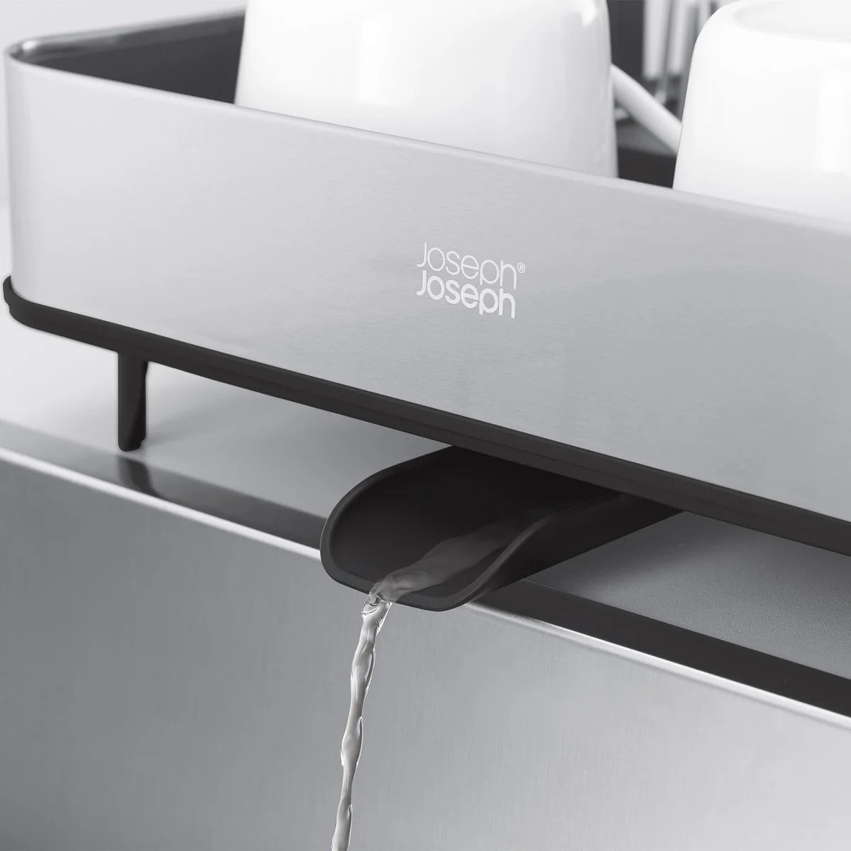 JOSEPH JOSEPH - Égouttoir à Vaisselle Extensible avec Bec Verseur Extend Steel-expandable-dish-rack-draining-spout-costco-1907783-4