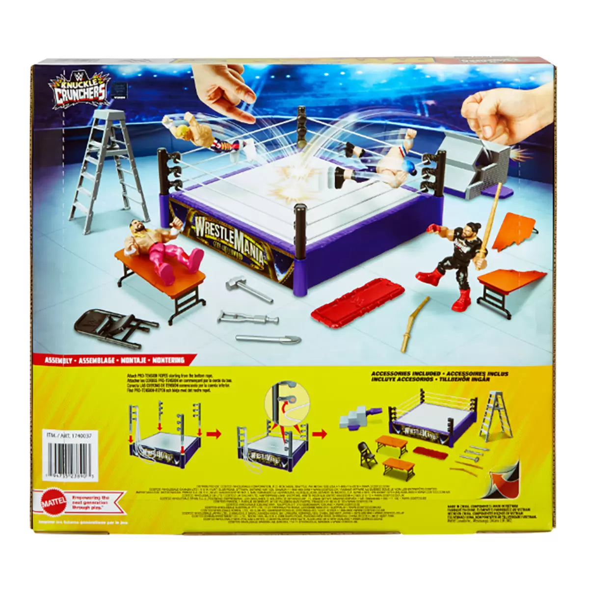 WWE - Paquet Mini Chaos Knuckle Crunchers-cody-rhodes-seth-rollins-john-cena-roman-reigns-mayhem-pack-costco-1740037-2