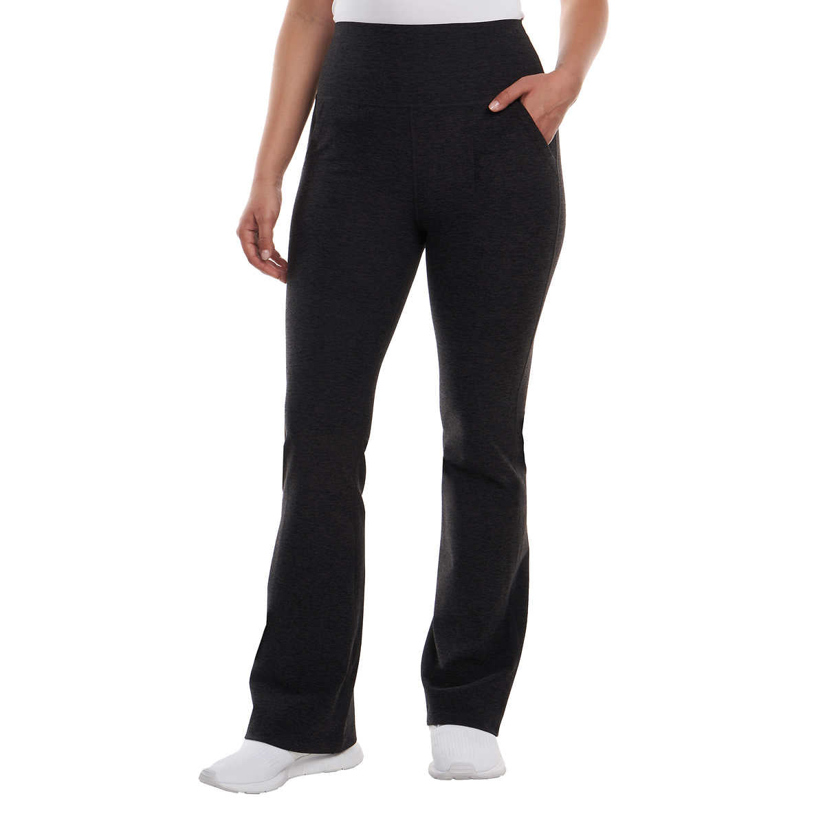 kirkland-signature-pantalon-évasé-brossé-femme-women's-brushed-flare-pant