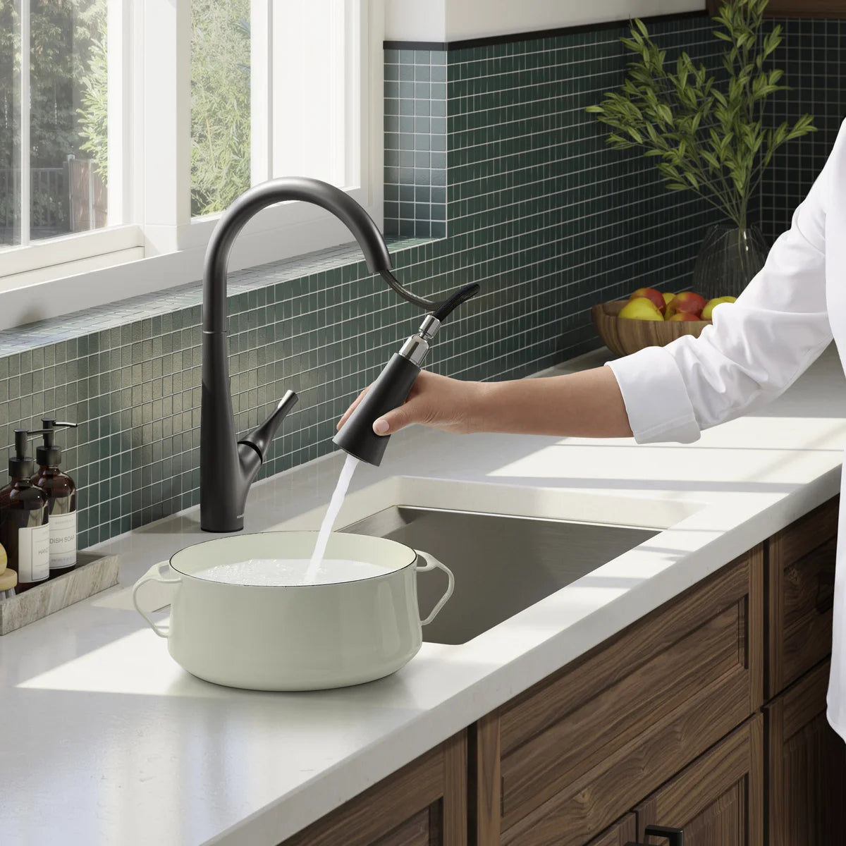 KOHLER - Robinet de Cuisine Rétractable Bevin-R43210-BL-kitchen-faucet-black-noir-costco-1773615-5