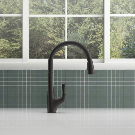 KOHLER - Robinet de Cuisine Rétractable Bevin-R43210-BL-kitchen-faucet-black-noir-costco-1773615-2