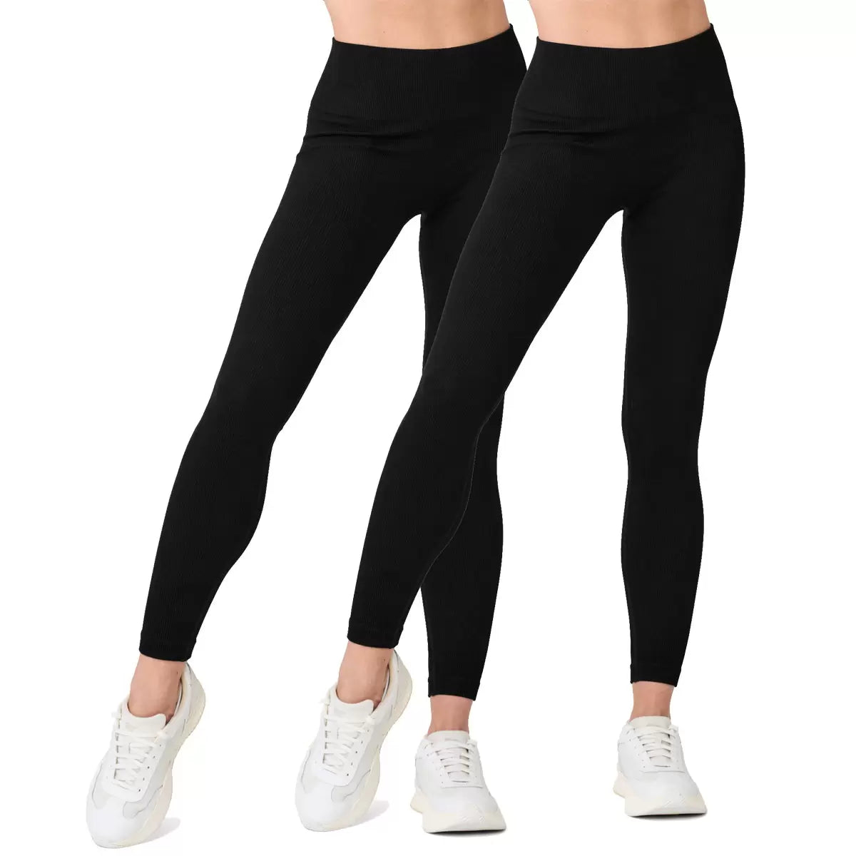 LEMON - Paquet de 2 Leggings Côtelés pour Femme-ribbed-legging-pack-women's-costco-7854000-noir-black