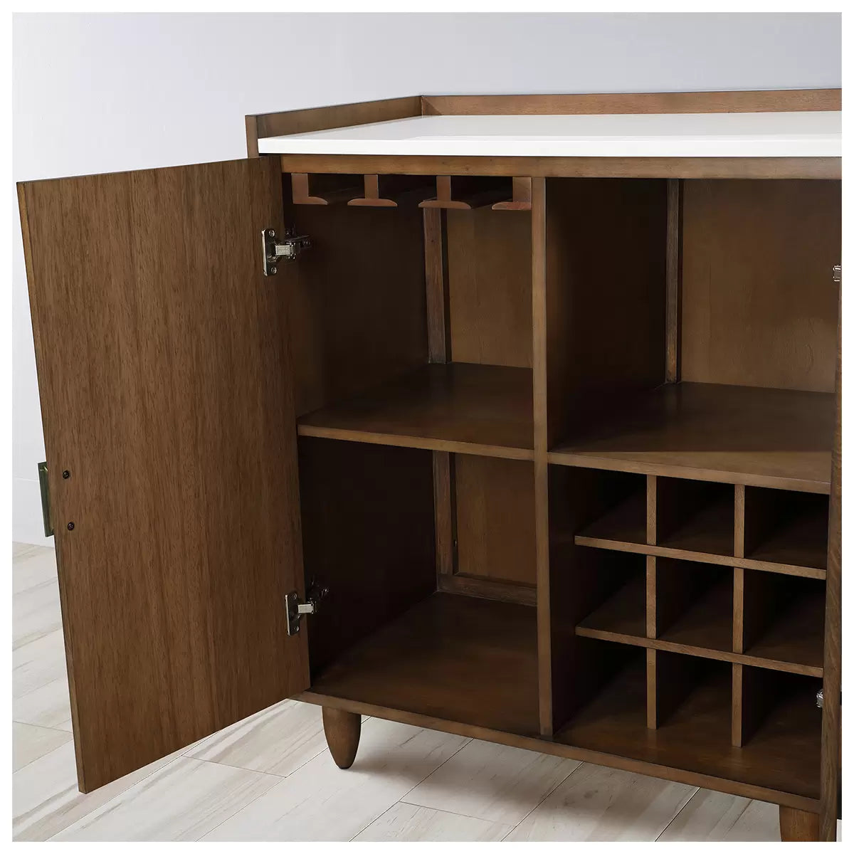 LOXLEY ROWE - Andrea Bar Cabinet with Storage *As Is*