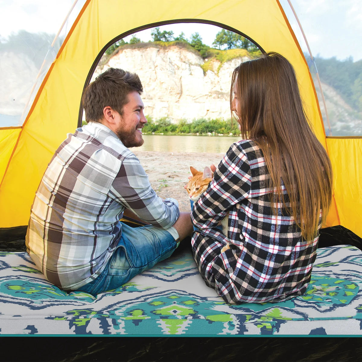 NOVAFORM - Matelas De Camping-mat-dimaond-mirage-vert-bleu-blue-green-blanc-white-costco-3863942-4