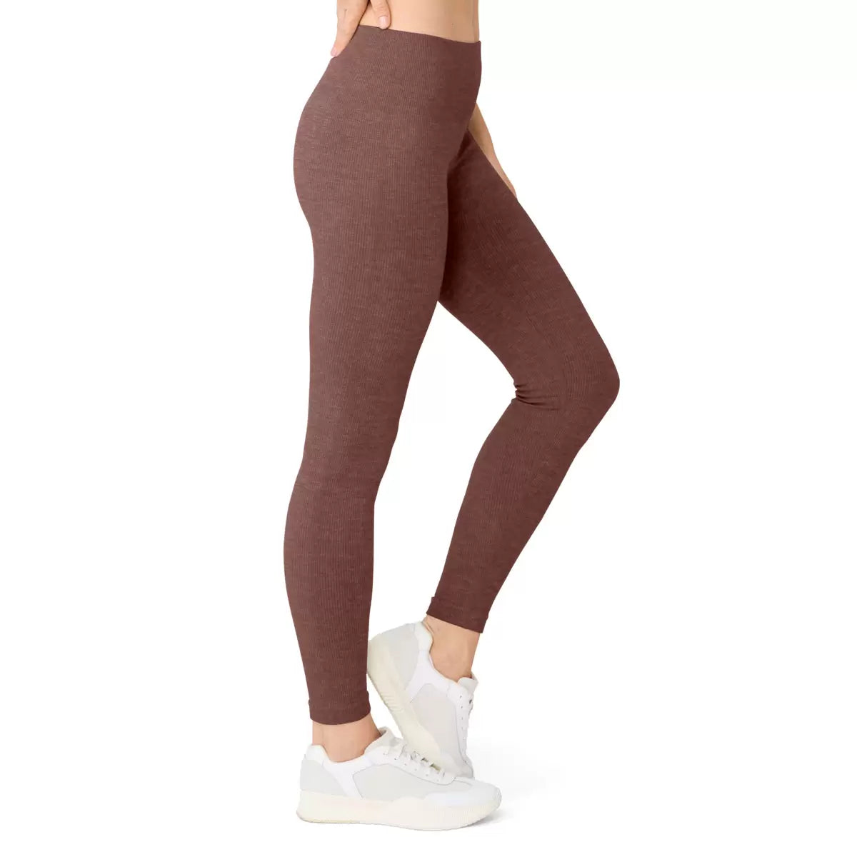 LEMON - Paquet de 2 Leggings Côtelés pour Femme-ribbed-legging-pack-women's-costco-7854000-brun-brown-gris-grey-6