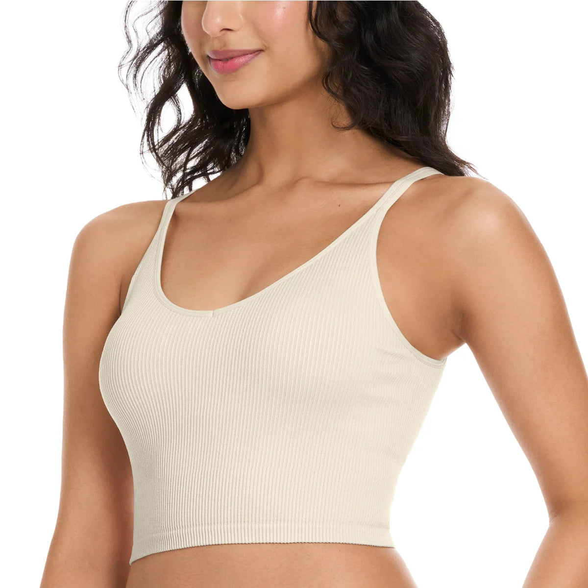 LEMON - Paquet de 2 Soutiens-Gorge de Yoga Côtelé-ribbed-yoga-bra-pack-costco-2843810-creme-cream-rose-pink-4