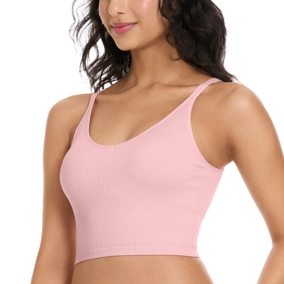 LEMON - Paquet de 2 Soutiens-Gorge de Yoga Côtelé-ribbed-yoga-bra-pack-costco-2843810-creme-cream-rose-pink-5